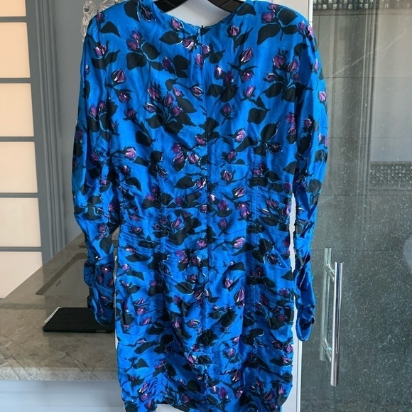 Zara Draped Print Mini Dress - Picture 9 of 12